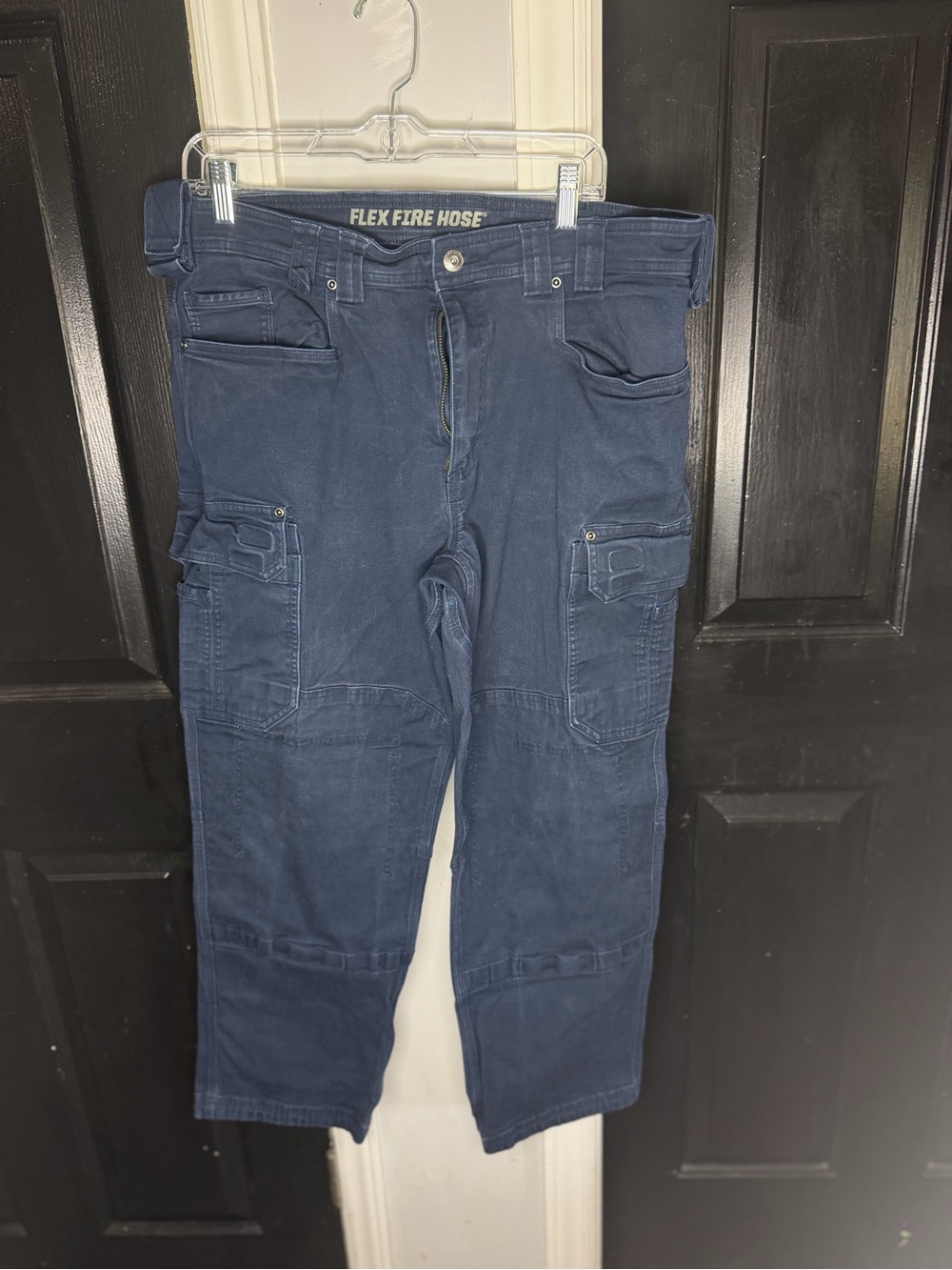 Duluth Trading Co Navy Flex Fire Hose Cargo Pants
